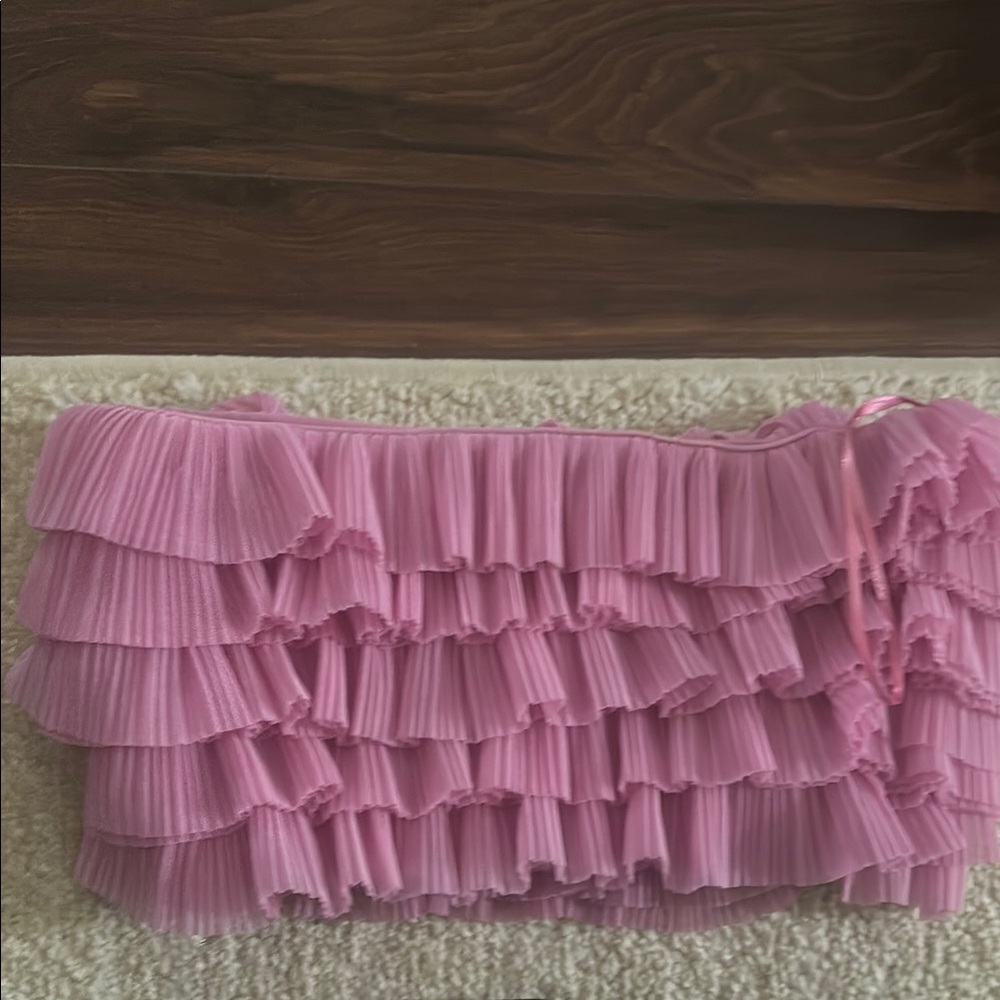 Pink Ruffled Clutch - Picture 4 of 4